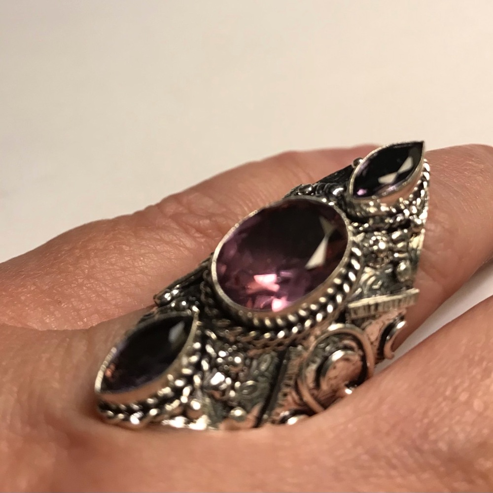 Amethyst 925 Sterling Silver Ring